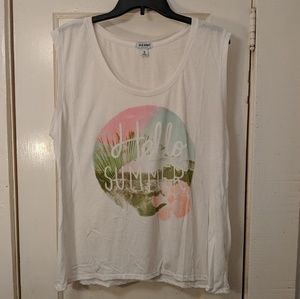 Graphic muscle tee
